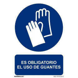 SEÑAL OBLIGACION GUANTES...