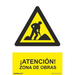 SEÑAL ZONA DE OBRAS 210x300...