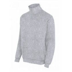 SUDADERA MEDIA CREMALLERA Gris