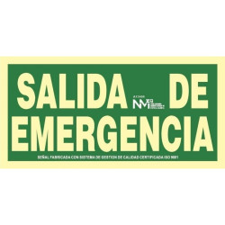 SEÑAL SALIDA DE EMERGENCIA...